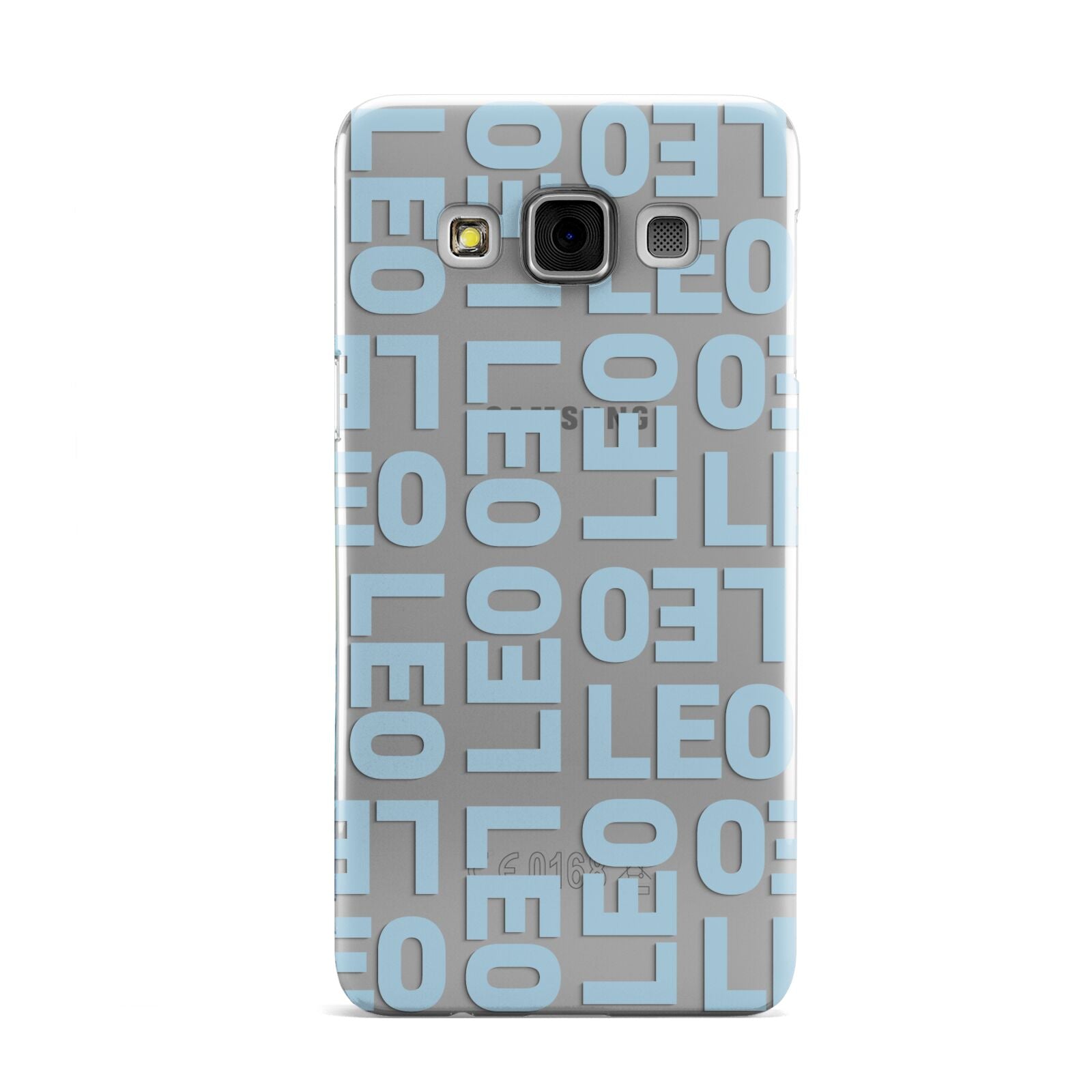 Bold Blue Block Names Samsung Galaxy A3 Case