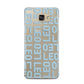 Bold Blue Block Names Samsung Galaxy A5 2016 Case on gold phone