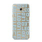 Bold Blue Block Names Samsung Galaxy A5 2017 Case on gold phone