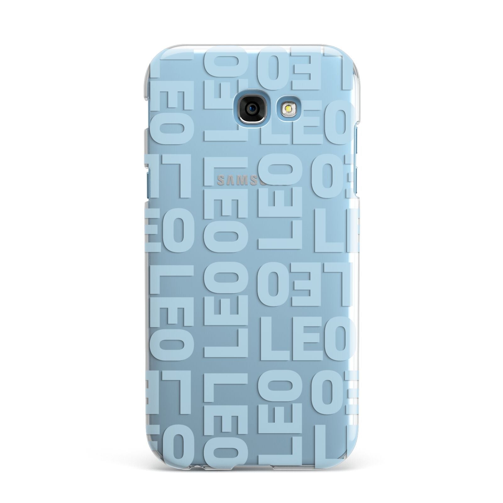Bold Blue Block Names Samsung Galaxy A7 2017 Case
