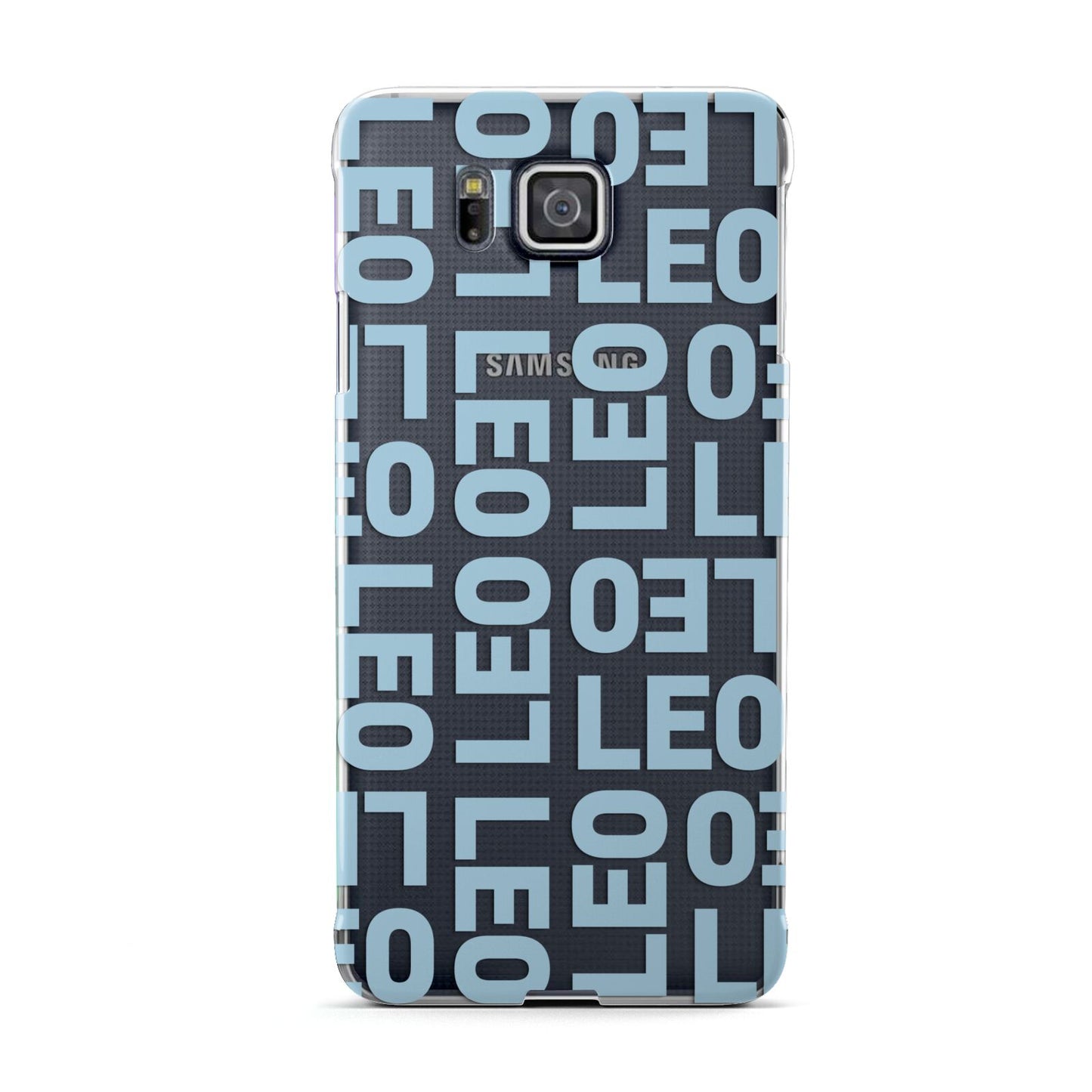 Bold Blue Block Names Samsung Galaxy Alpha Case