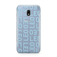 Bold Blue Block Names Samsung Galaxy J3 2017 Case