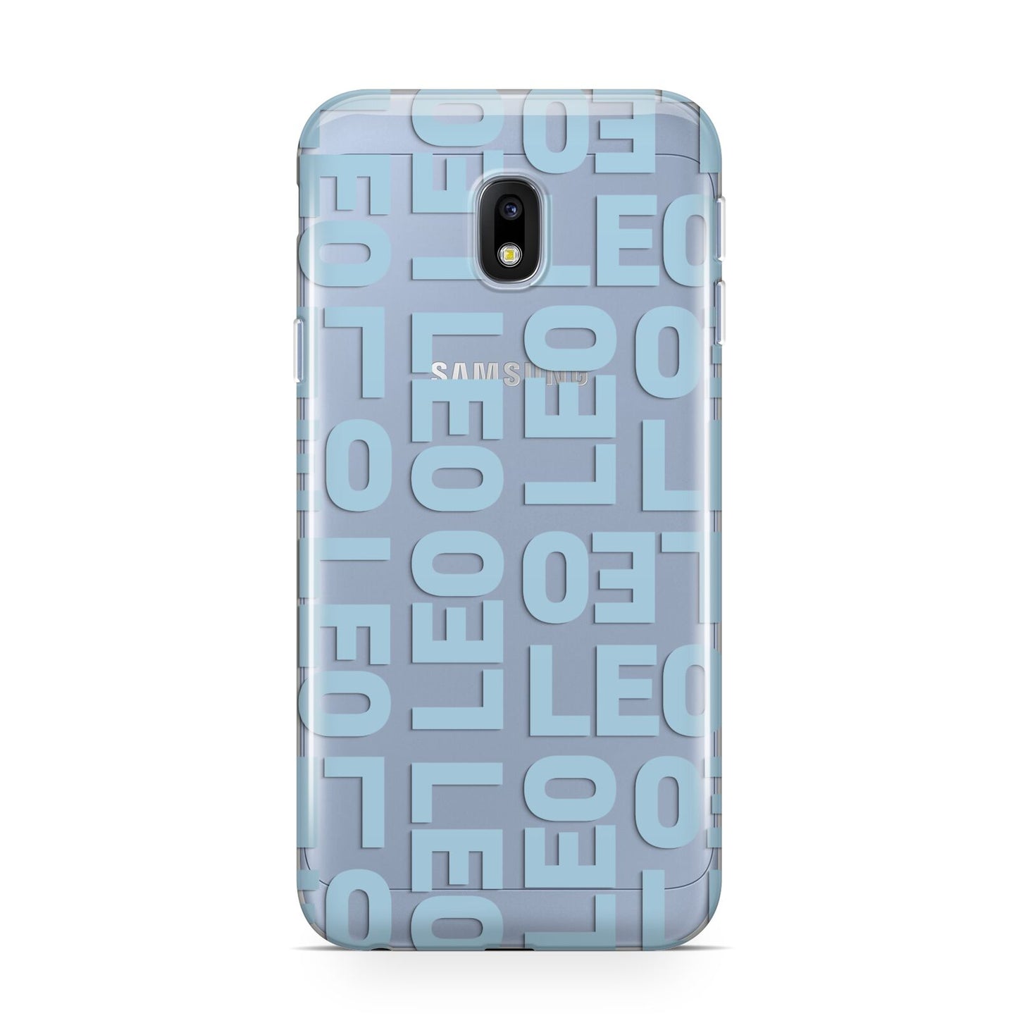 Bold Blue Block Names Samsung Galaxy J3 2017 Case