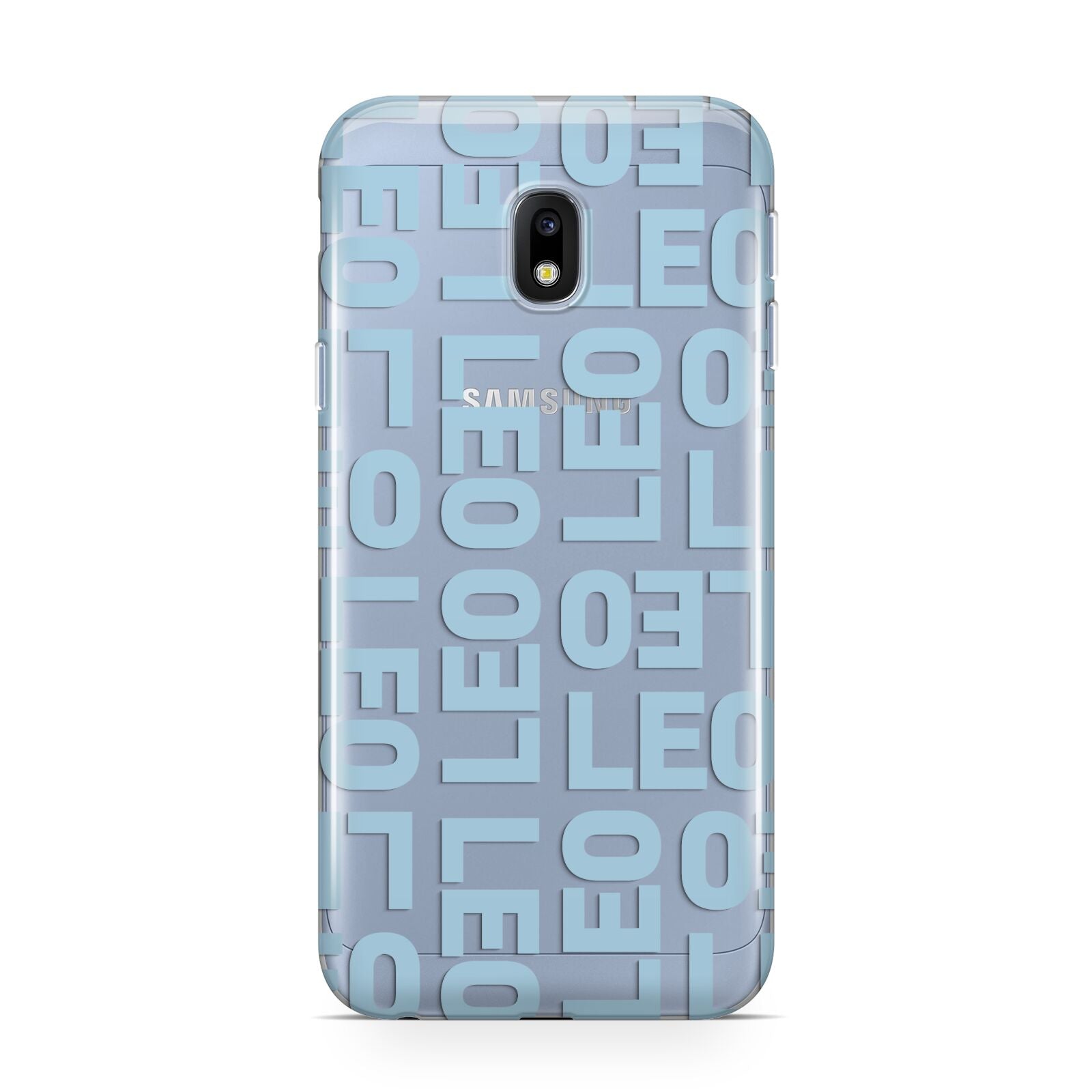 Bold Blue Block Names Samsung Galaxy J3 2017 Case
