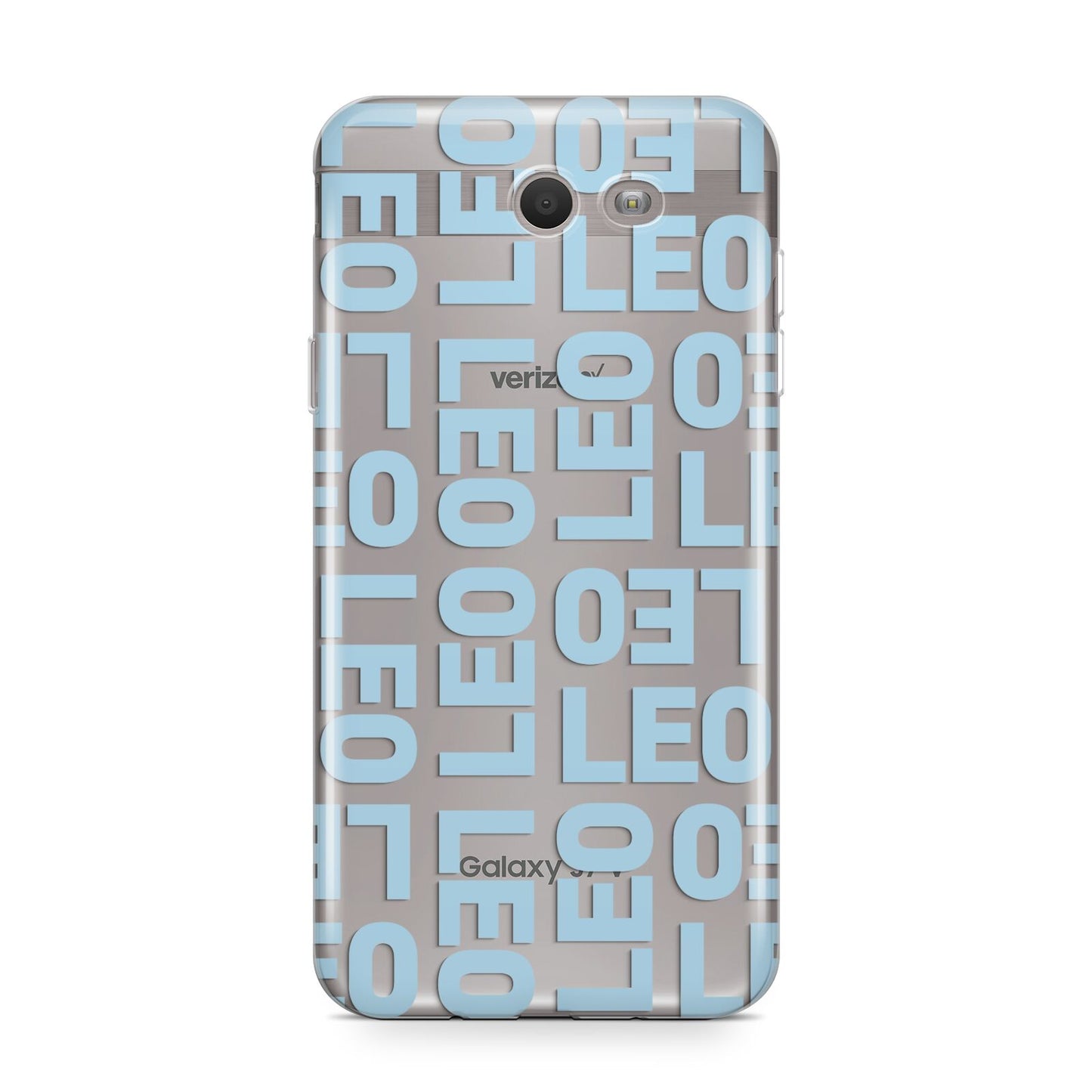 Bold Blue Block Names Samsung Galaxy J7 2017 Case