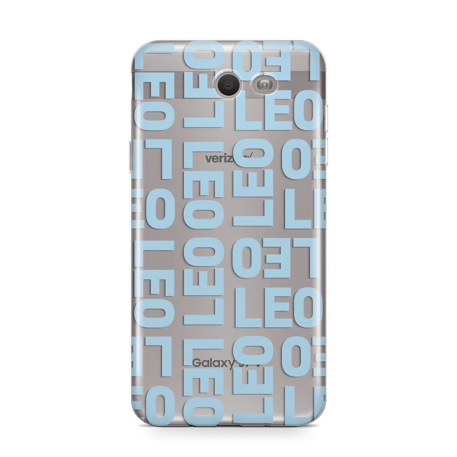 Bold Blue Block Names Samsung Galaxy J7 2017 Case