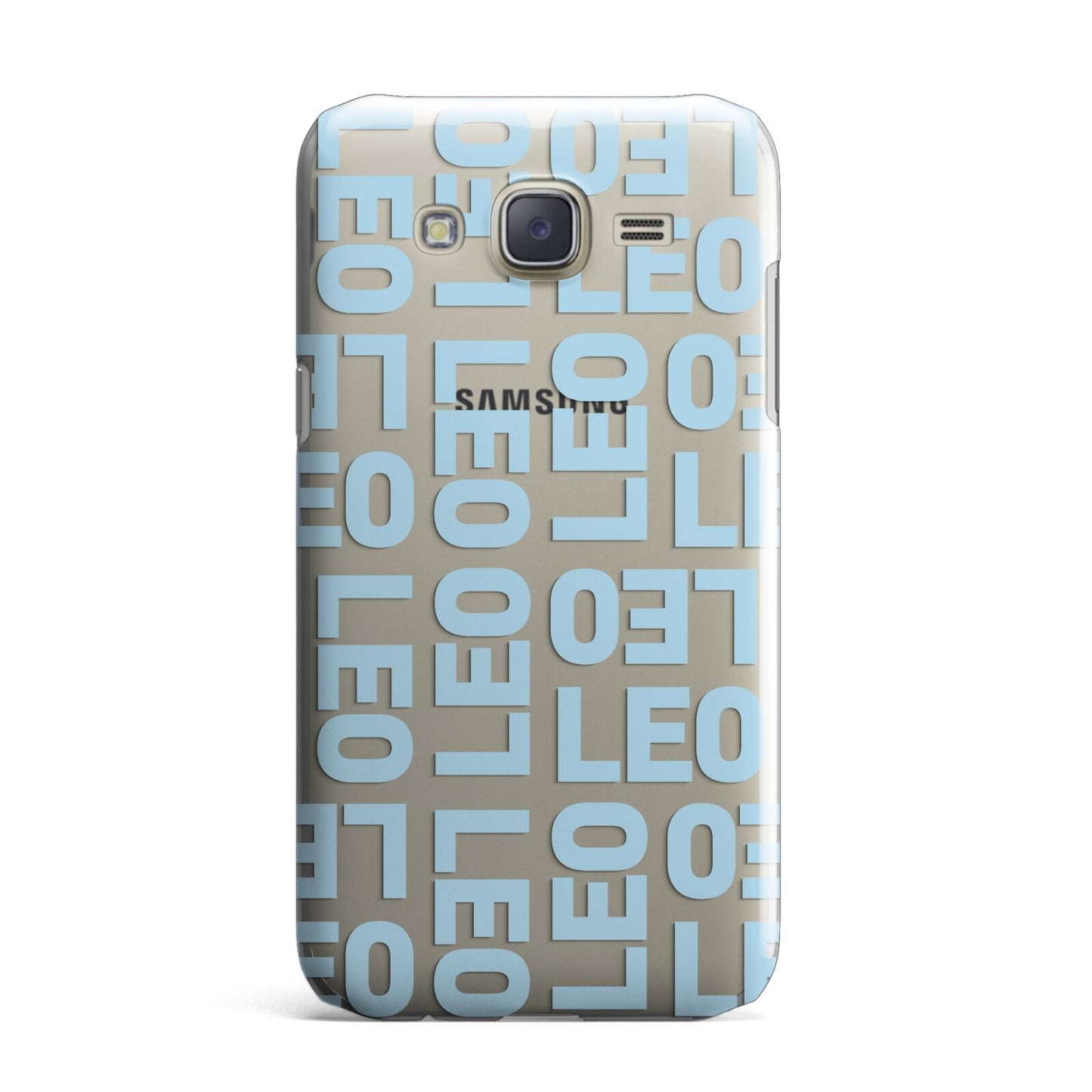 Bold Blue Block Names Samsung Galaxy J7 Case