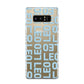 Bold Blue Block Names Samsung Galaxy Note 8 Case