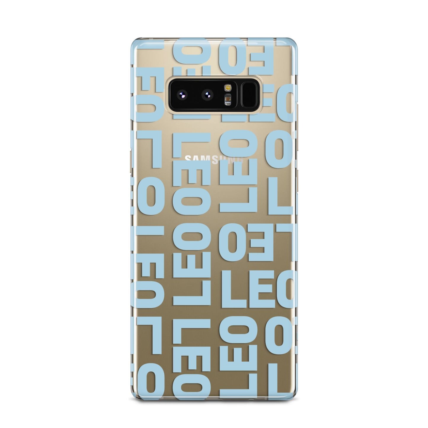 Bold Blue Block Names Samsung Galaxy Note 8 Case