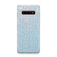 Bold Blue Block Names Samsung Galaxy S10 Plus Case
