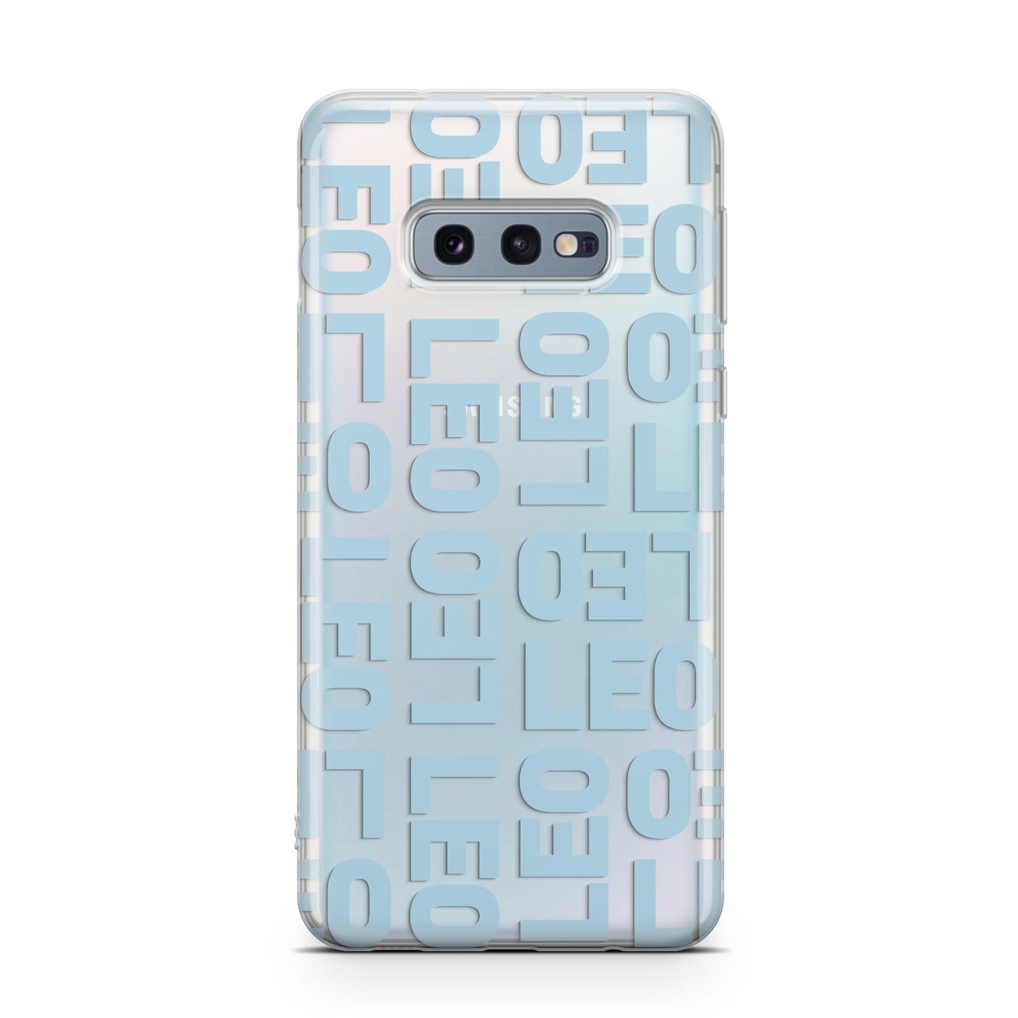 Bold Blue Block Names Samsung Galaxy S10E Case