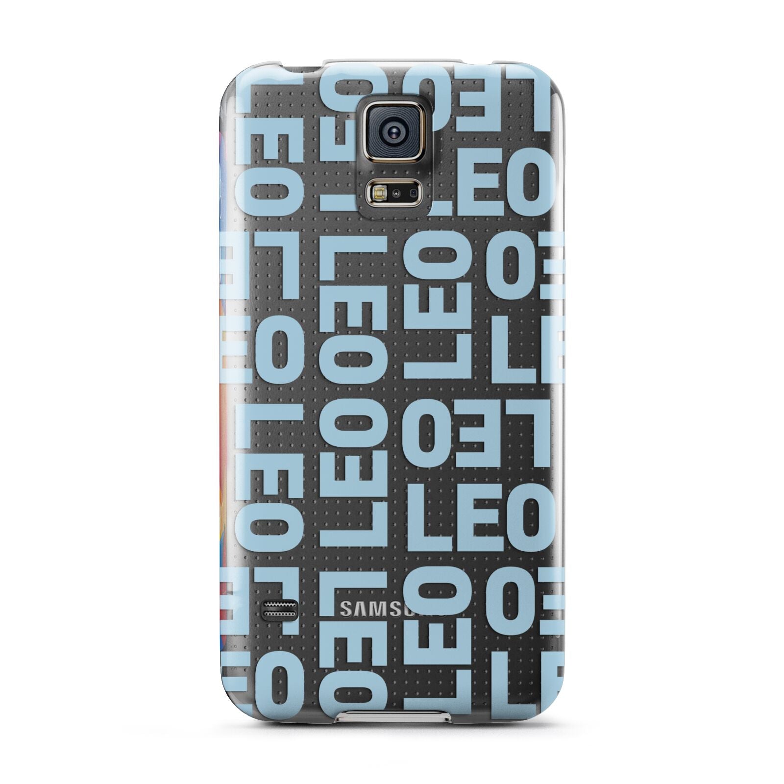 Bold Blue Block Names Samsung Galaxy S5 Case