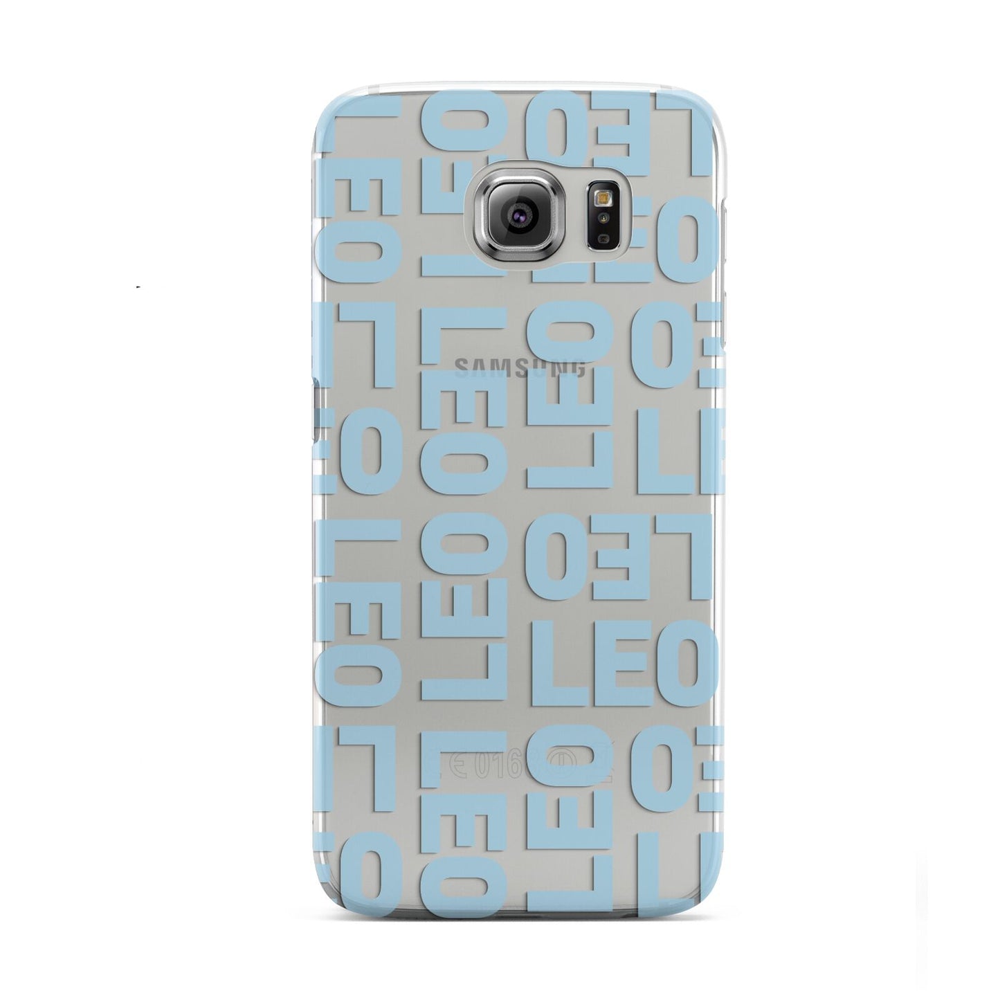 Bold Blue Block Names Samsung Galaxy S6 Case