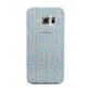 Bold Blue Block Names Samsung Galaxy S6 Edge Case