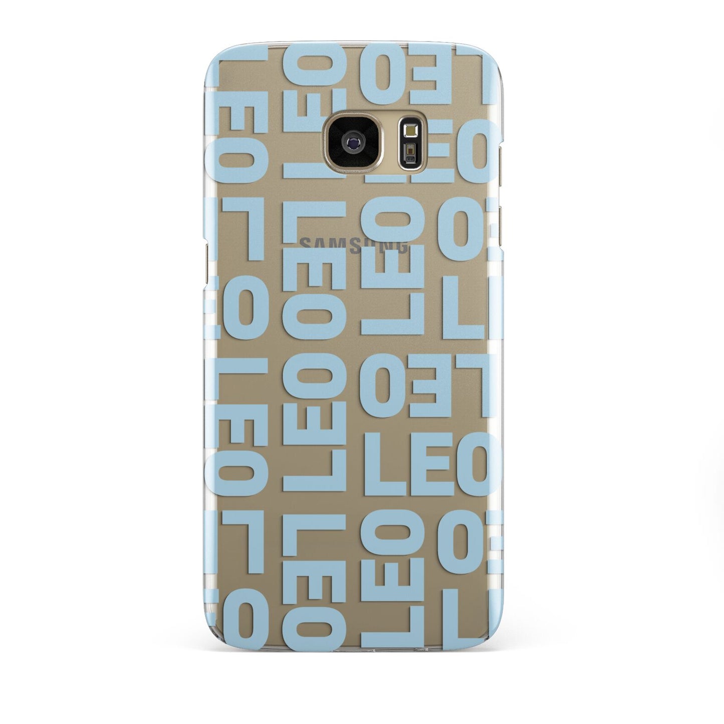 Bold Blue Block Names Samsung Galaxy S7 Edge Case