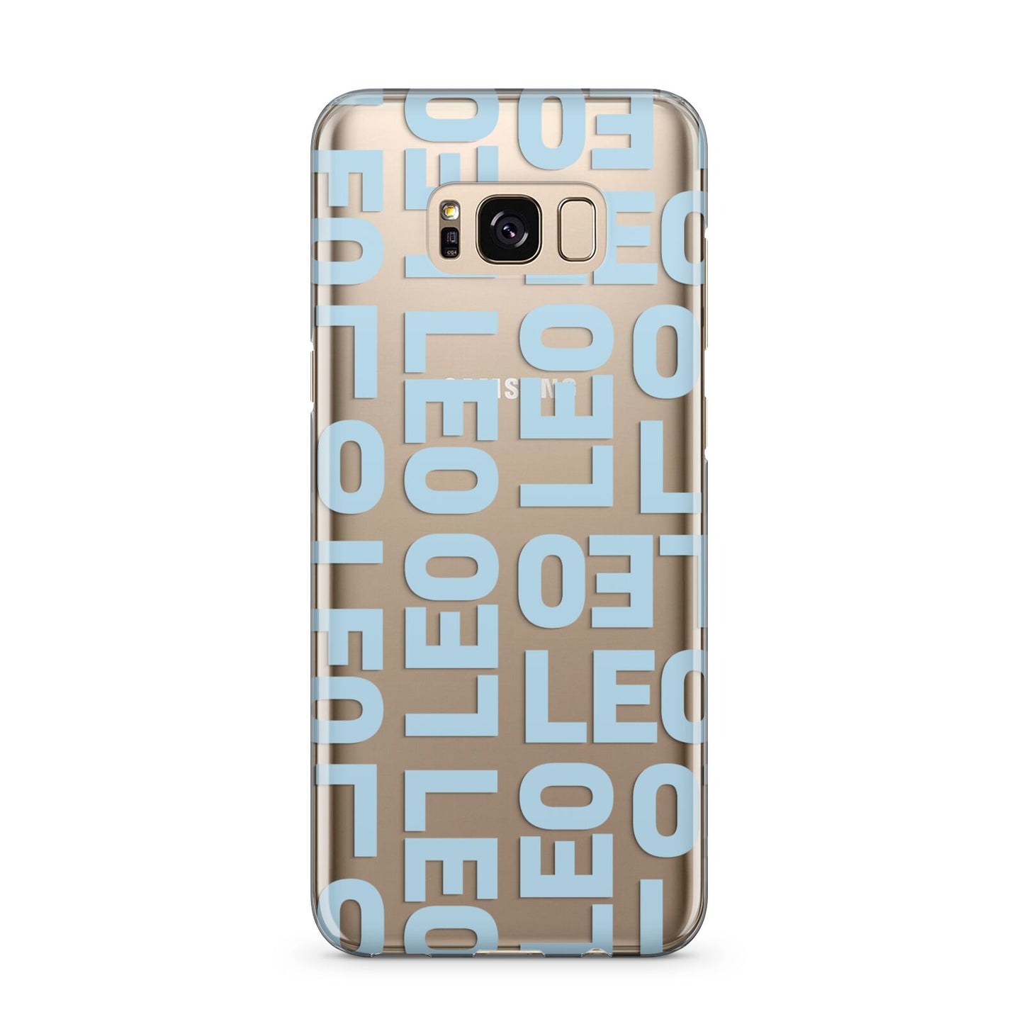 Bold Blue Block Names Samsung Galaxy S8 Plus Case