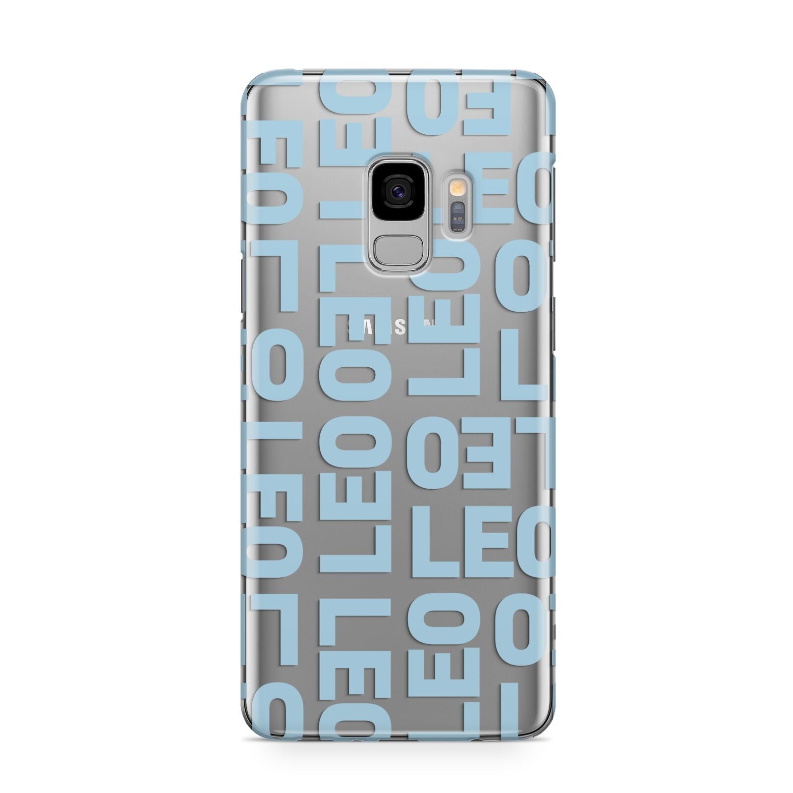 Bold Blue Block Names Samsung Galaxy S9 Case
