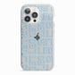 Bold Blue Block Names iPhone 13 Pro TPU Impact Case with White Edges