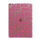 Bold Pink Repeating Name Apple iPad Rose Gold Case