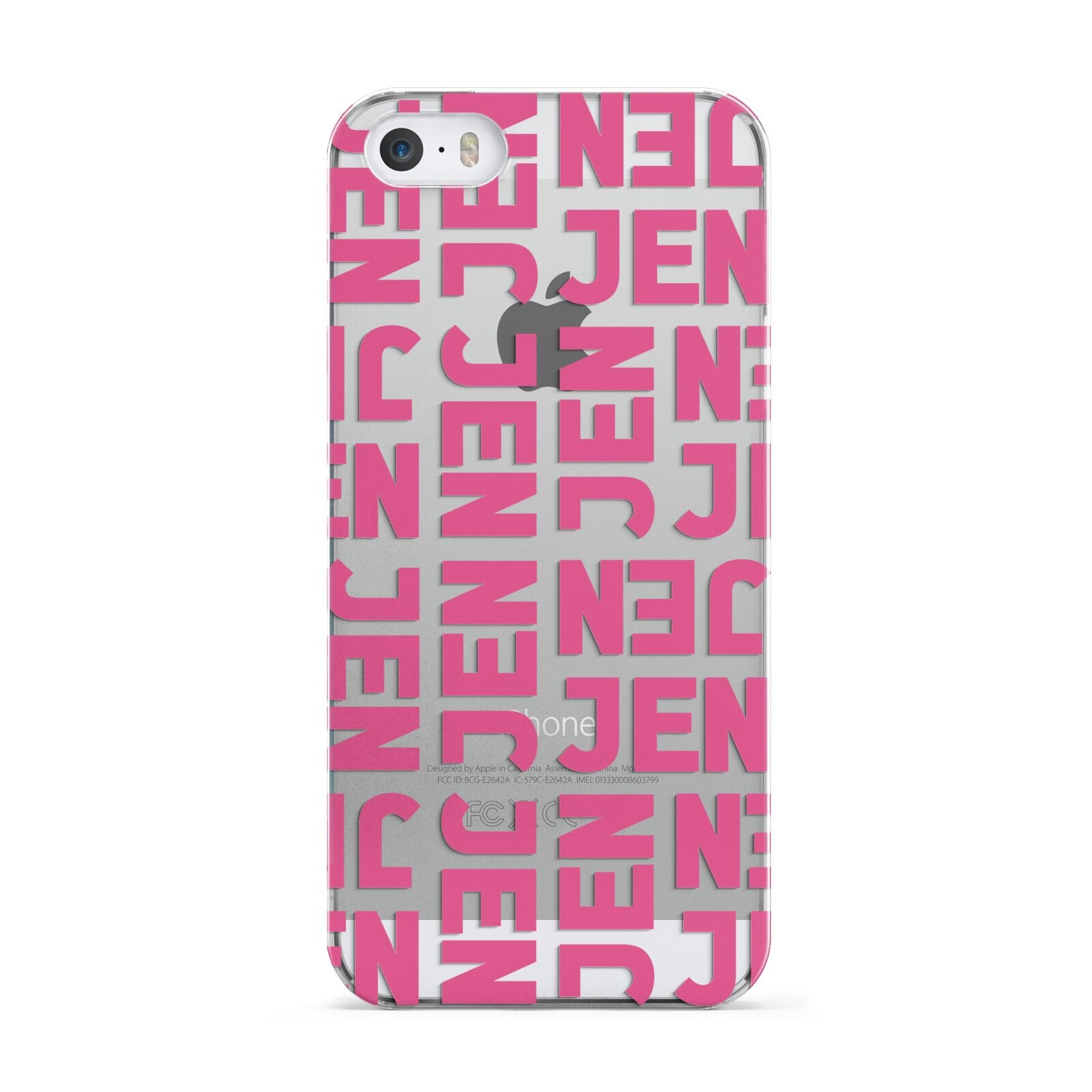 Bold Pink Repeating Name Apple iPhone 5 Case