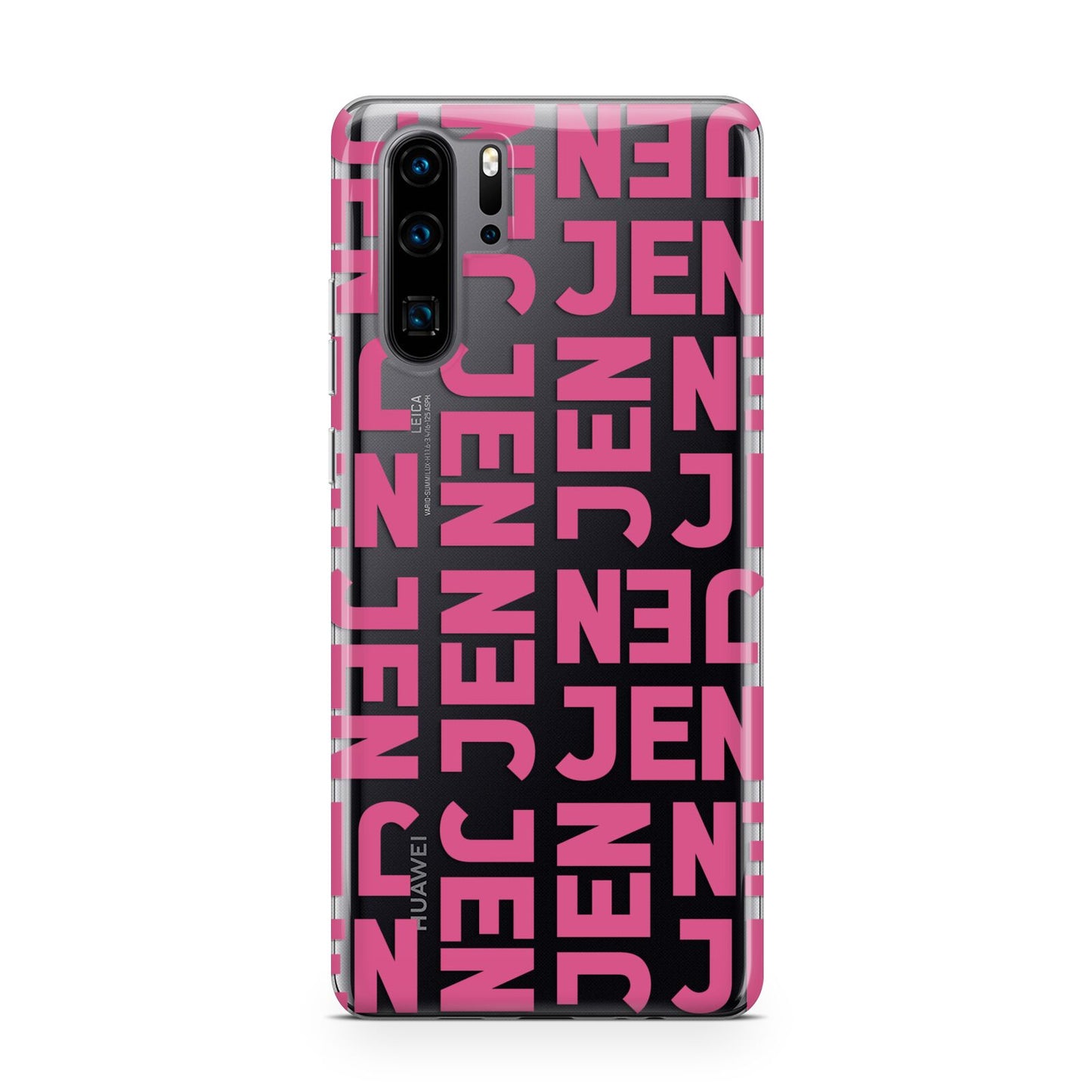 Bold Pink Repeating Name Huawei P30 Pro Phone Case