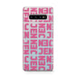 Bold Pink Repeating Name Protective Samsung Galaxy Case