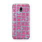 Bold Pink Repeating Name Samsung Galaxy J3 2017 Case