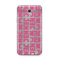 Bold Pink Repeating Name Samsung Galaxy J7 2017 Case
