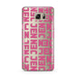 Bold Pink Repeating Name Samsung Galaxy Note 5 Case