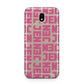Bold Pink Repeating Name Samsung J5 2017 Case