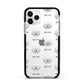 Bolognese Icon with Name Apple iPhone 11 Pro in Silver with Black Impact Case