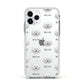 Bolognese Icon with Name Apple iPhone 11 Pro in Silver with White Impact Case