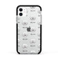 Bolognese Icon with Name Apple iPhone 11 in White with Black Impact Case