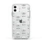 Bolognese Icon with Name Apple iPhone 11 in White with White Impact Case