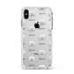 Bolognese Icon with Name Apple iPhone Xs Max Impact Case White Edge on Silver Phone