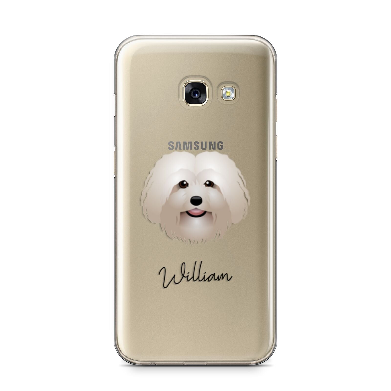 Bolognese Personalised Samsung Galaxy A3 2017 Case on gold phone