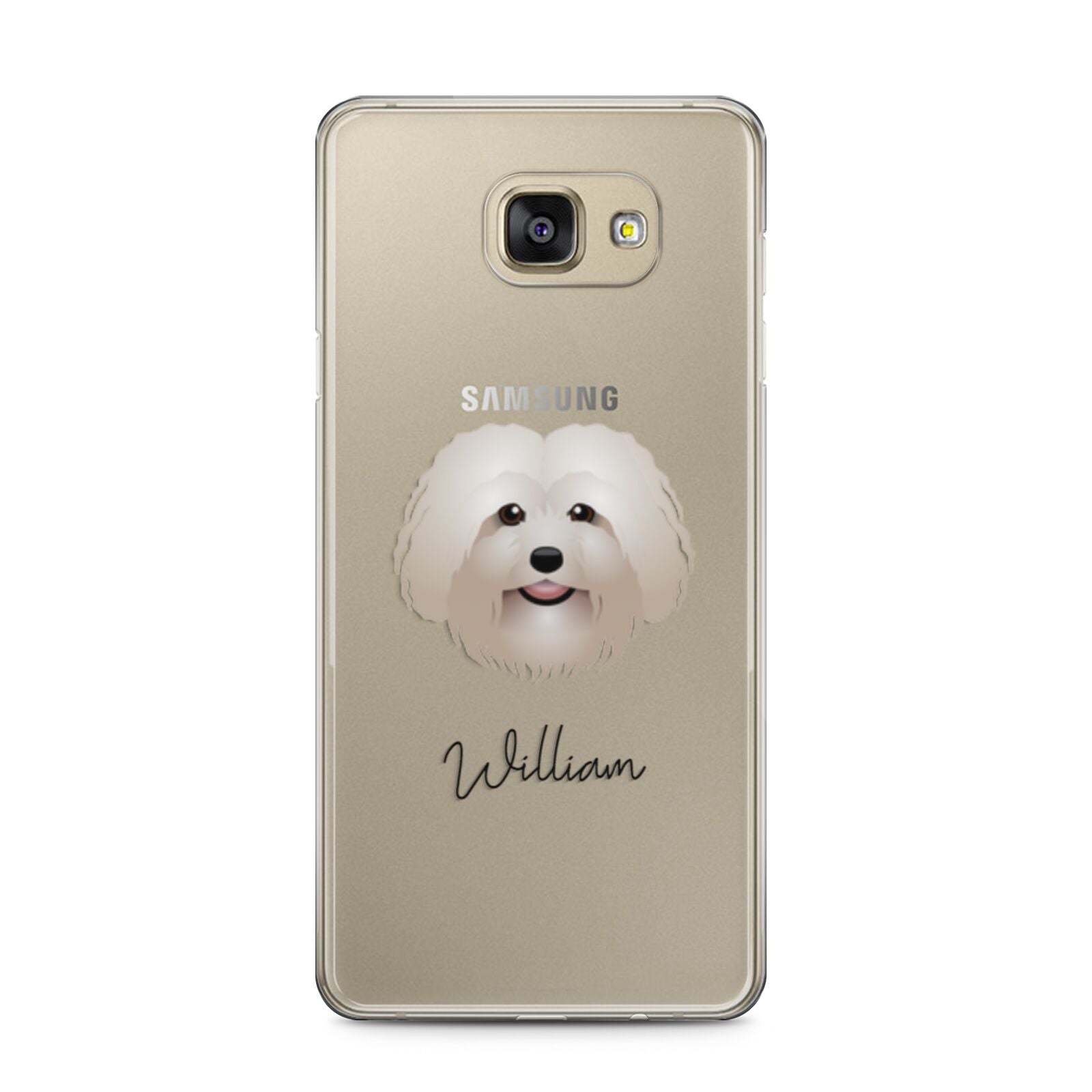 Bolognese Personalised Samsung Galaxy A5 2016 Case on gold phone