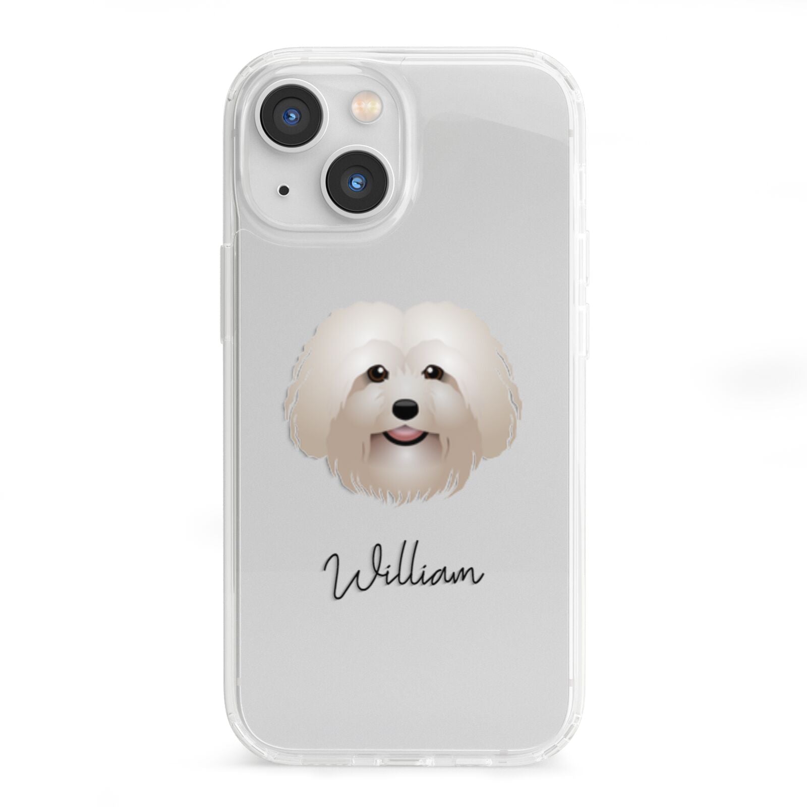 Bolognese Personalised iPhone 13 Mini Clear Bumper Case
