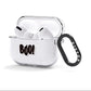 Boo Black AirPods Clear Case 3rd Gen Side Image