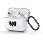 Boo Black AirPods Glitter Case 3rd Gen Side Image