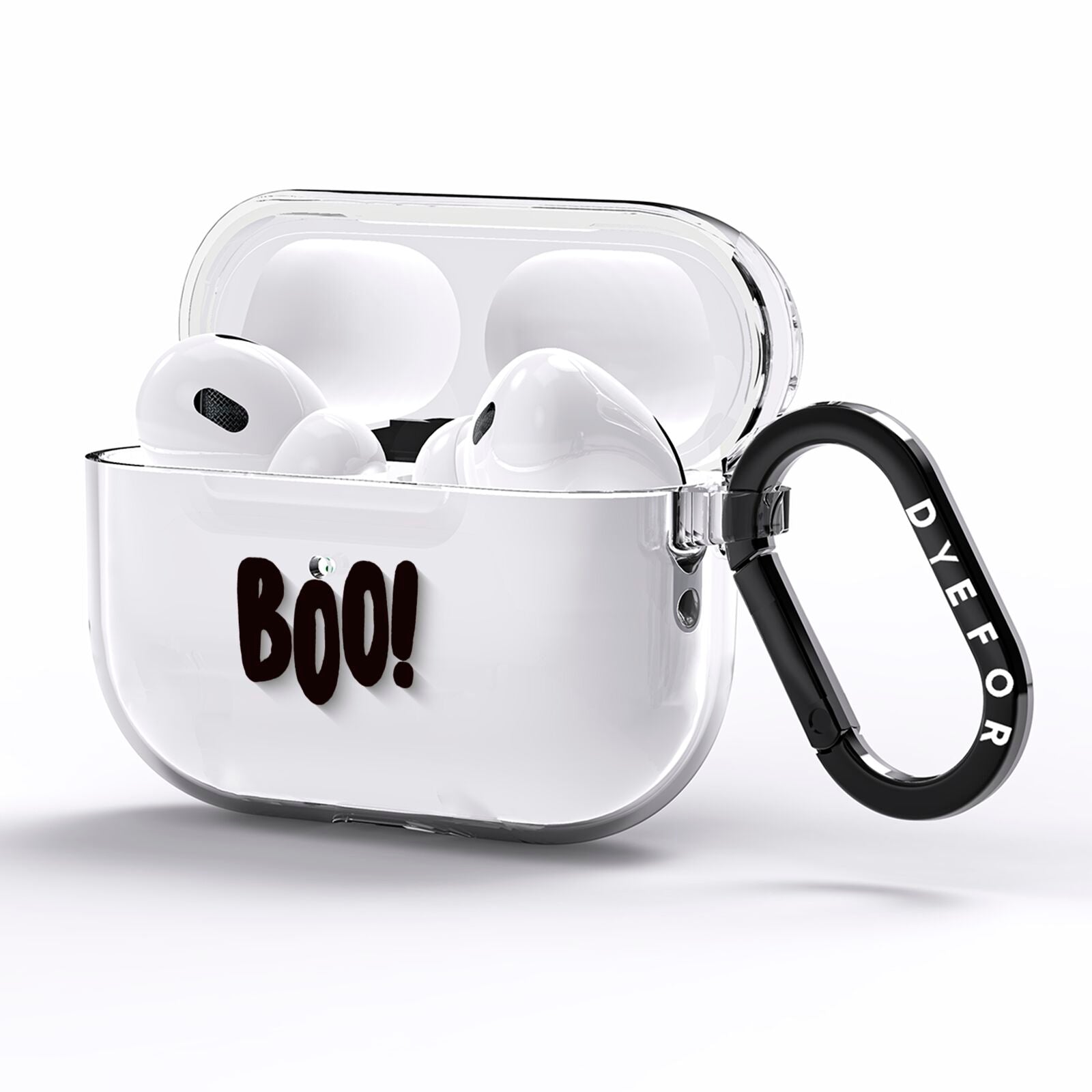 Boo Black AirPods Pro Clear Case Side Image