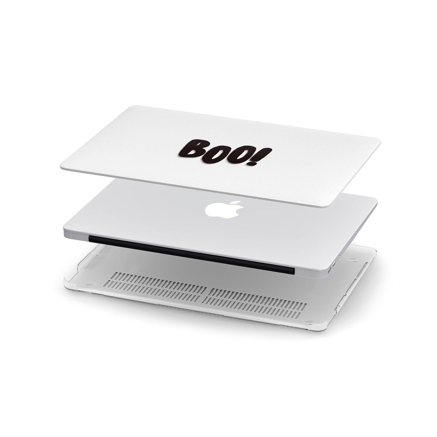 Boo Black Apple MacBook Case in Detail