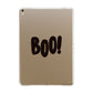 Boo Black Apple iPad Gold Case