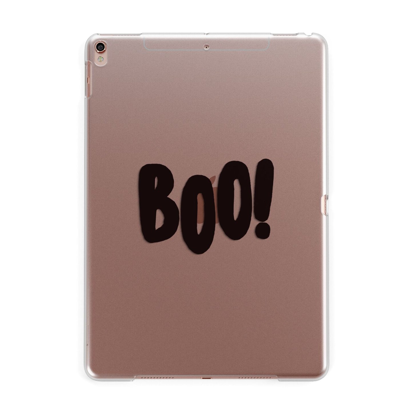 Boo Black Apple iPad Rose Gold Case