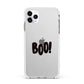 Boo Black Apple iPhone 11 Pro Max in Silver with White Impact Case