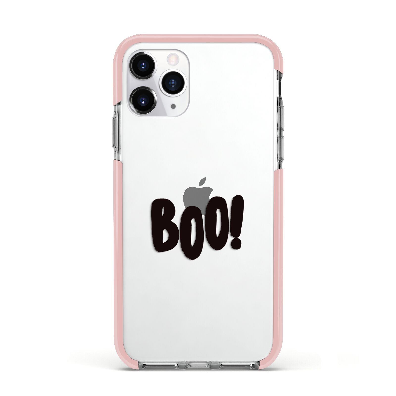 Boo Black Apple iPhone 11 Pro in Silver with Pink Impact Case