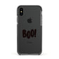 Boo Black Apple iPhone Xs Impact Case Black Edge on Black Phone