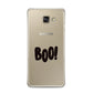 Boo Black Samsung Galaxy A3 2016 Case on gold phone
