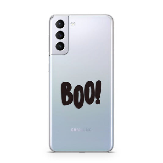 Boo Black Samsung S21 Plus Phone Case