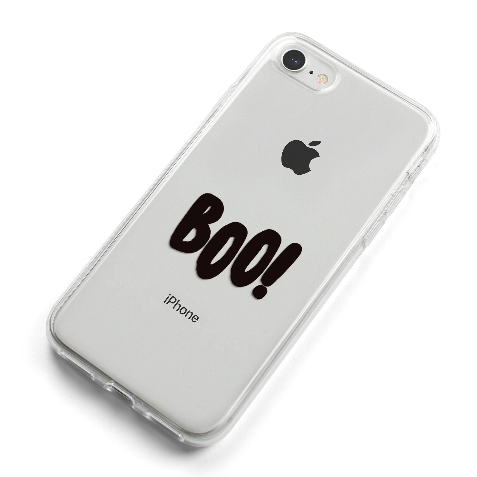 Boo Black iPhone 8 Bumper Case on Silver iPhone Alternative Image
